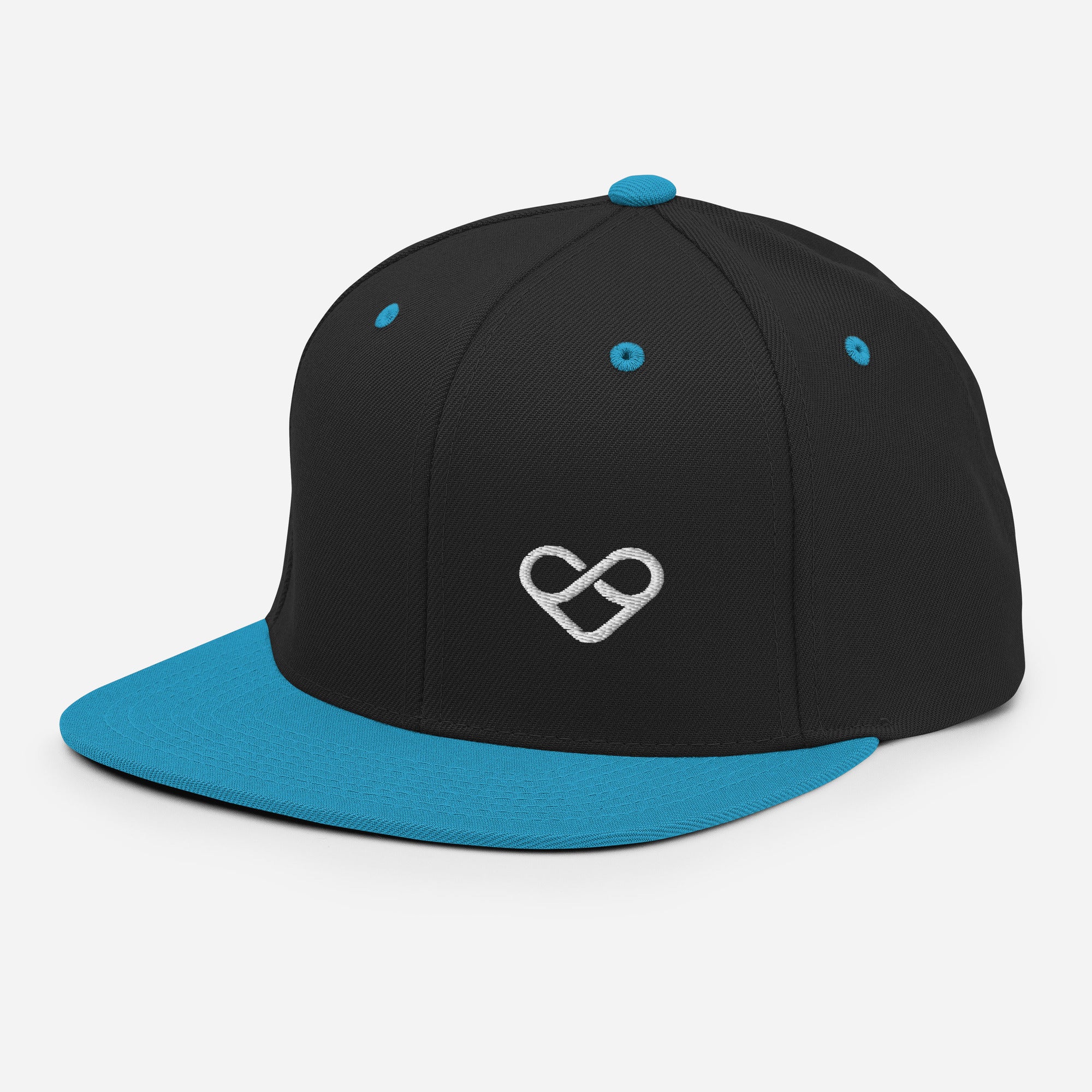 Provision Promise Infinity Heart Flat Brim Snapback Hat